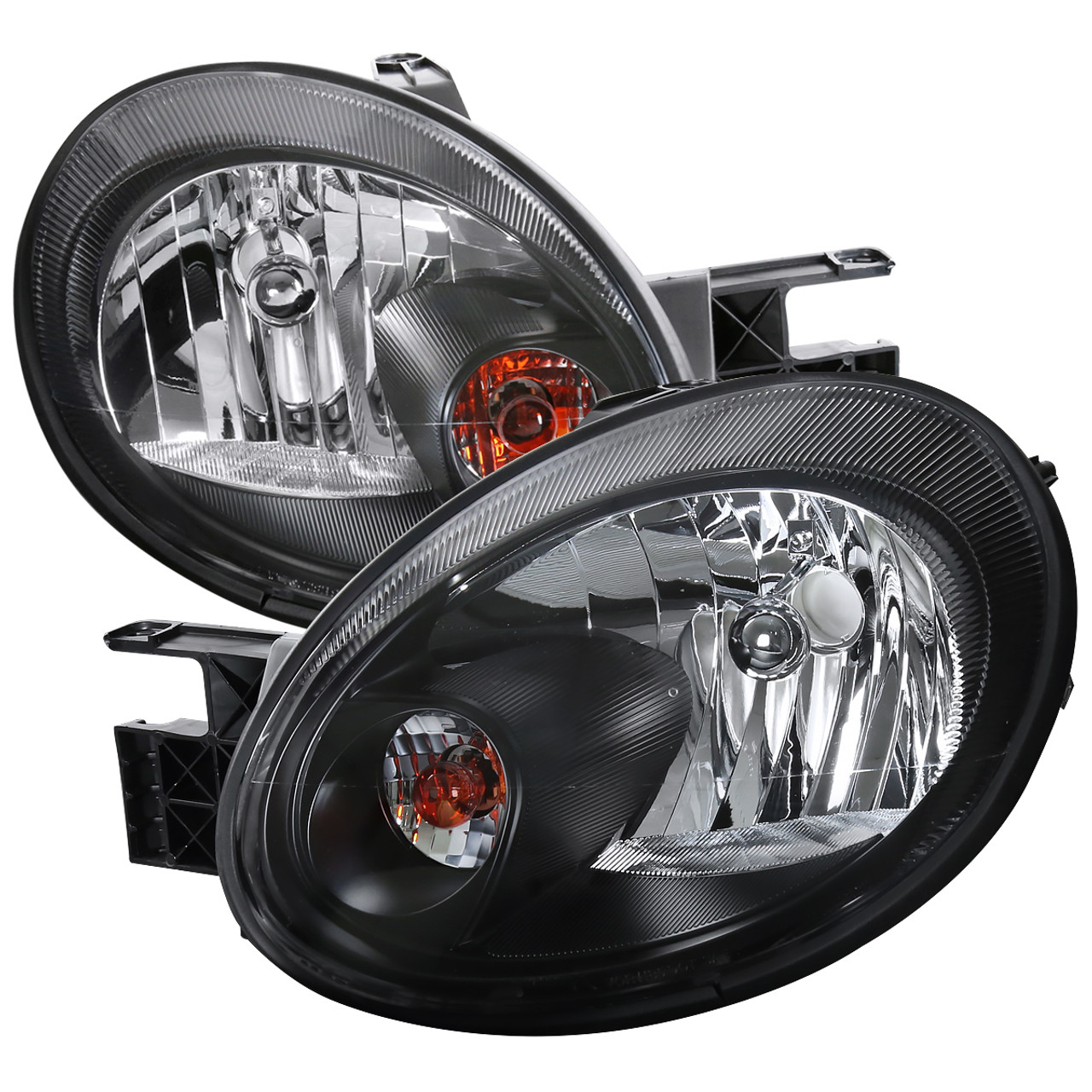 2003-2005 Dodge Neon Factory Style Headlights (Matte Black Housing