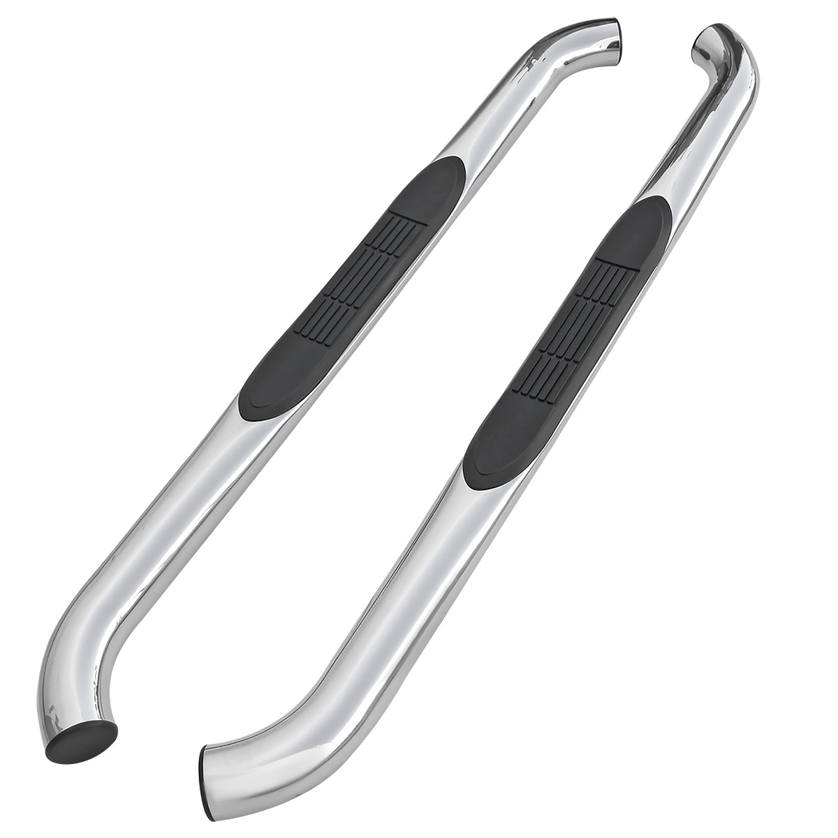 2007-2018 Jeep Wrangler 2DR Chrome Stainless Steel Side Step Nerf