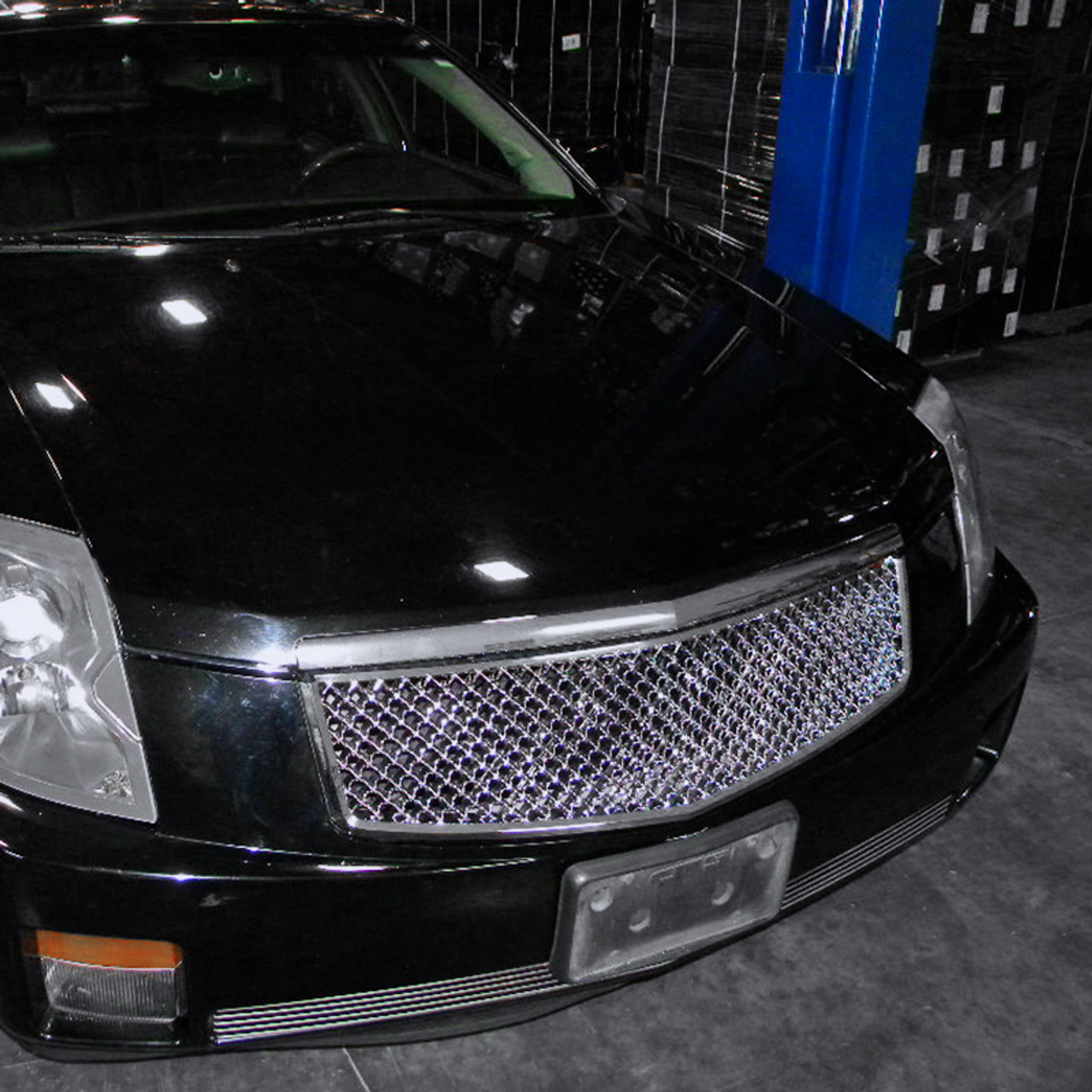 再再再..販 USグリル フィット2003-2007キャデラックCTSビレットグリルグリルコンボインサート Fits 2003-2007  Cadillac CTS