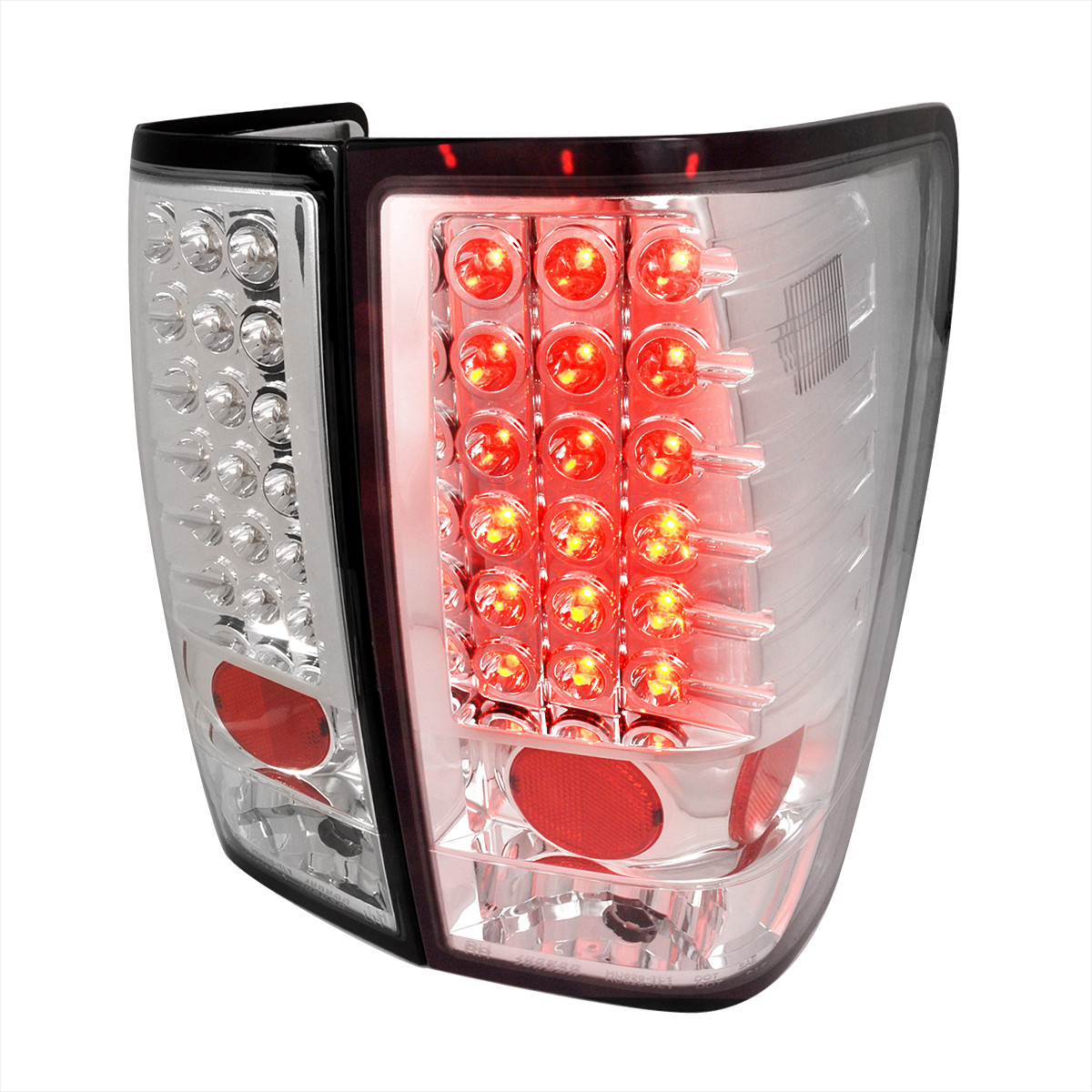 2004-2015 Nissan Titan LED Tail Lights (Chrome Housing/Clear Lens