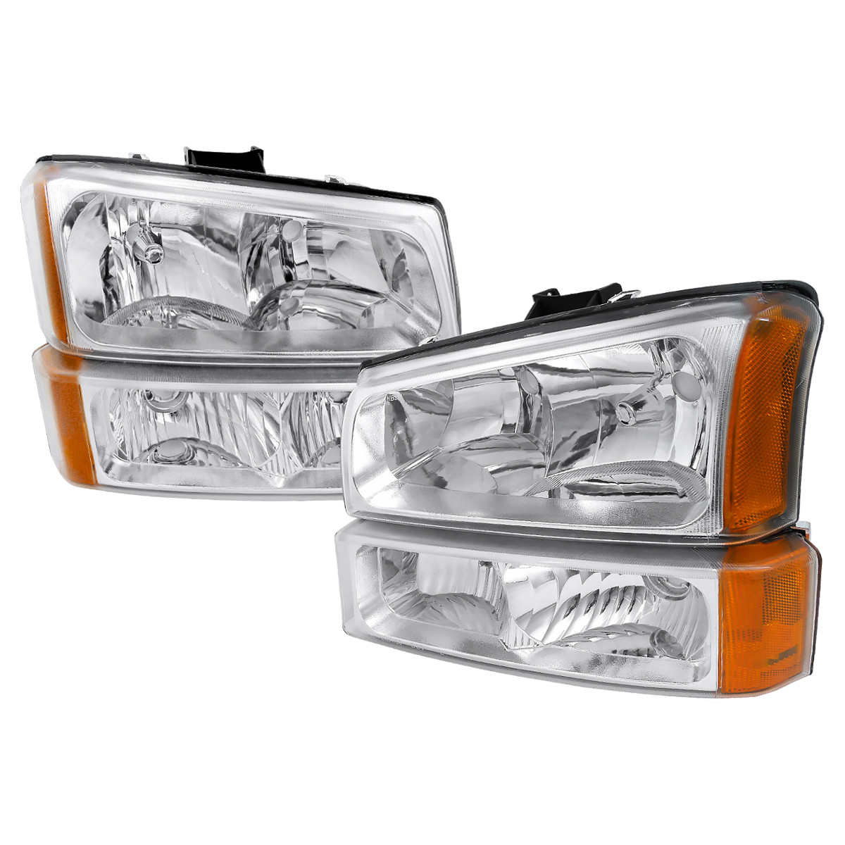 Headlight Assemblies For 2003 Chevrolet Avalanche 1500 Chrome - Foto 4