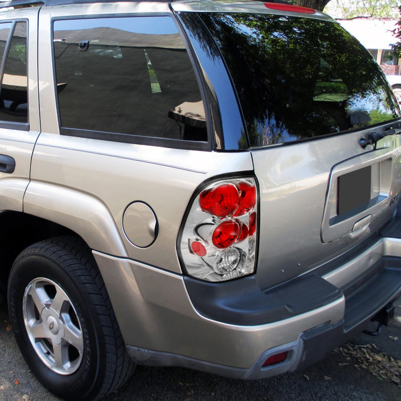 2002 2009 Chevrolet Trailblazer Altezza Tail Lights Chrome Housing Clear Lens Spec D Tuning