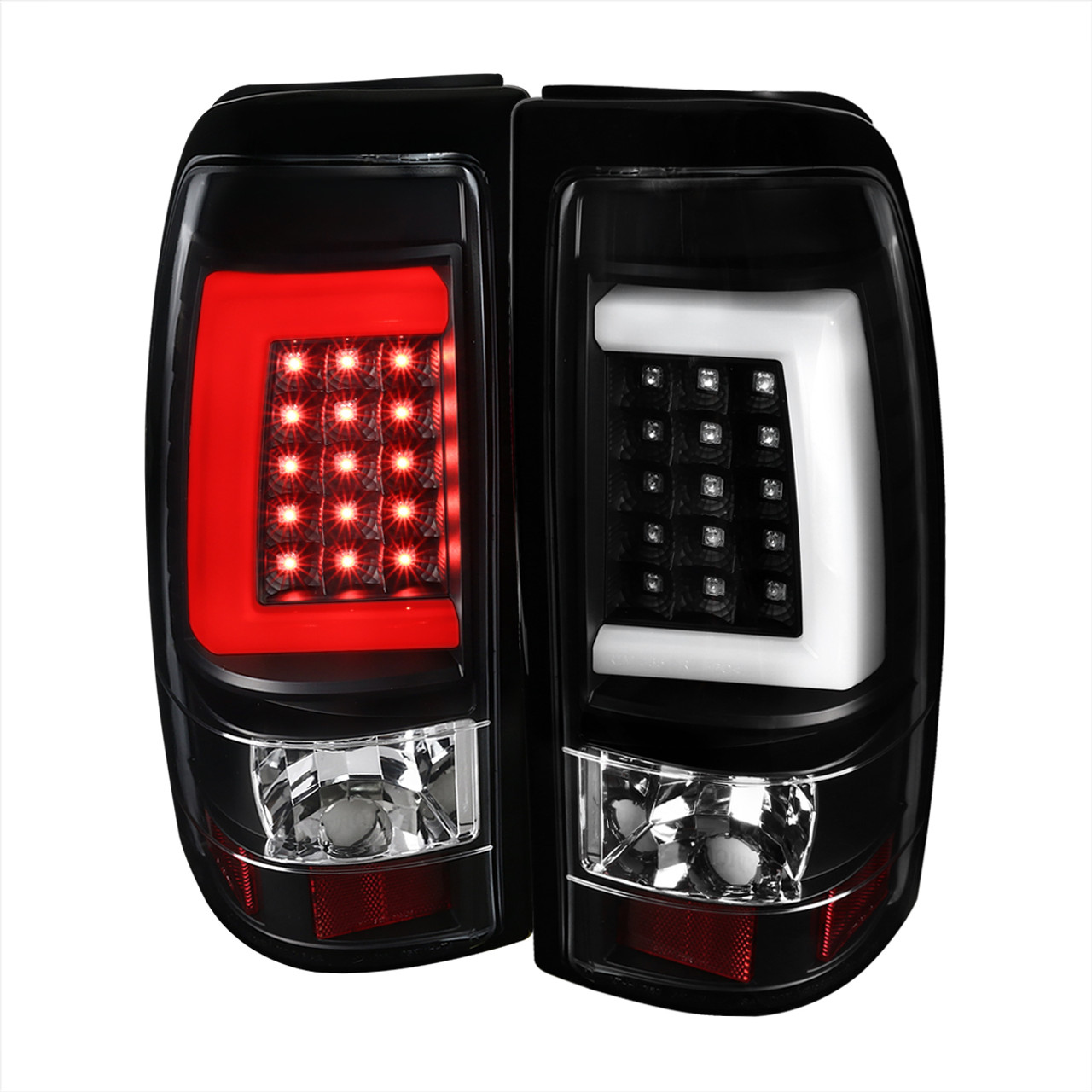 2003-2006 Chevrolet Silverado LED Tail Lights - G2 (Matte Black