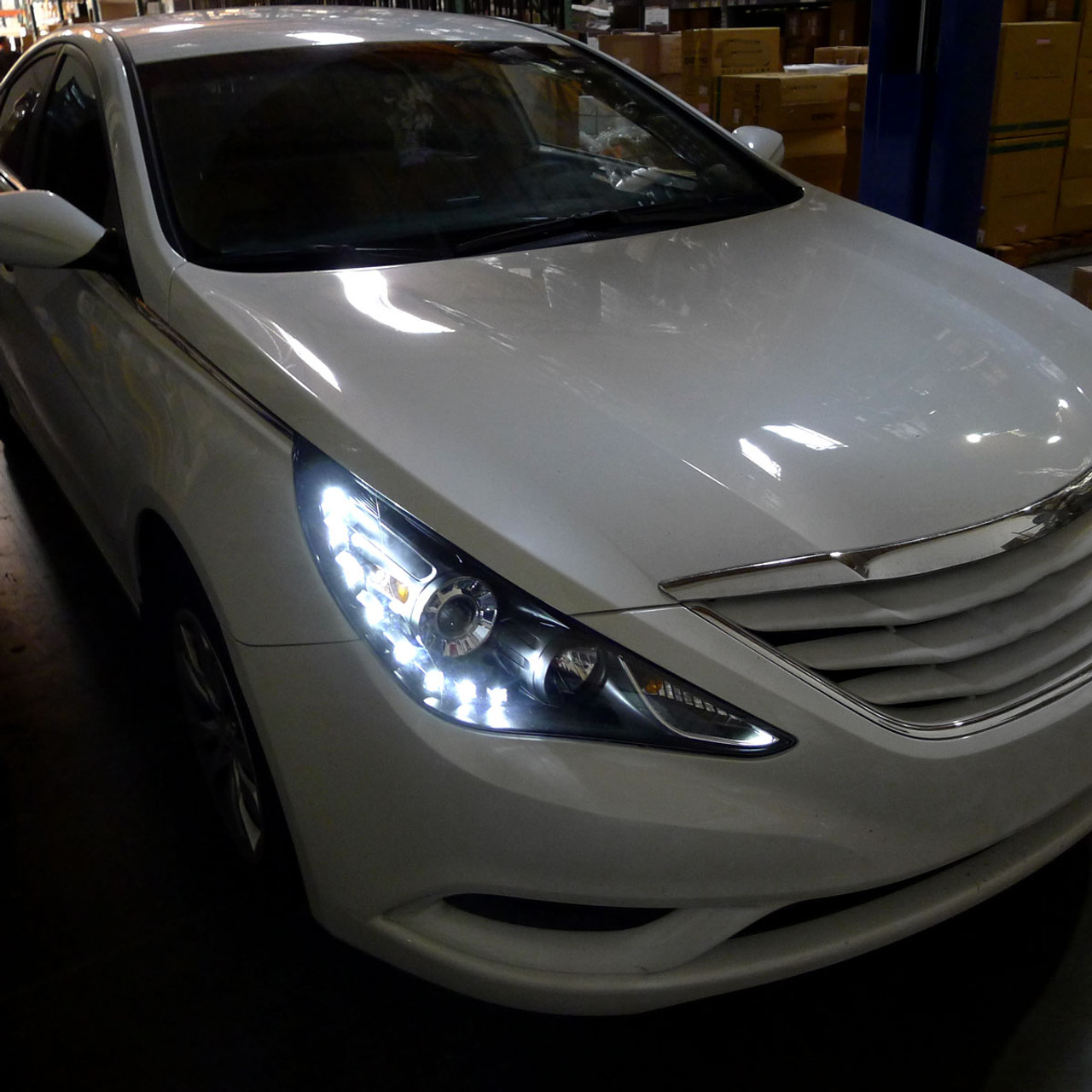 2011-2014 Hyundai Sonata Projector Headlights w/ SMD LED Light