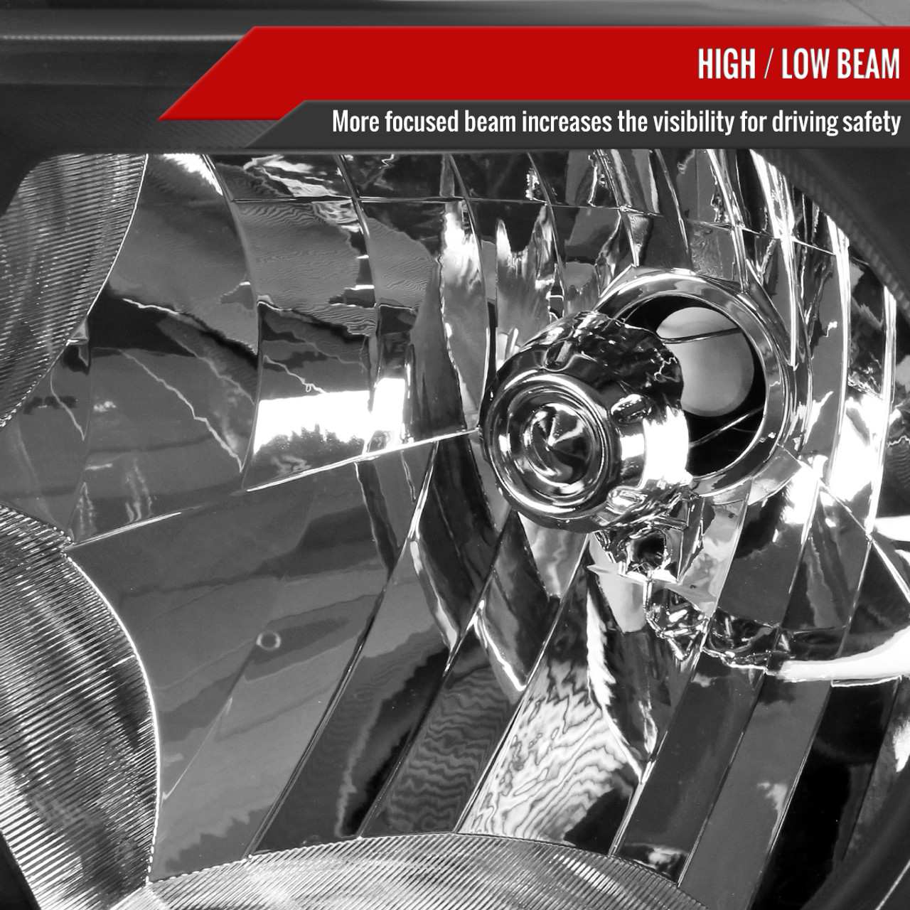 2012-2015 Toyota Tacoma JDM Style Headlights w/ Amber Reflectors (Matte