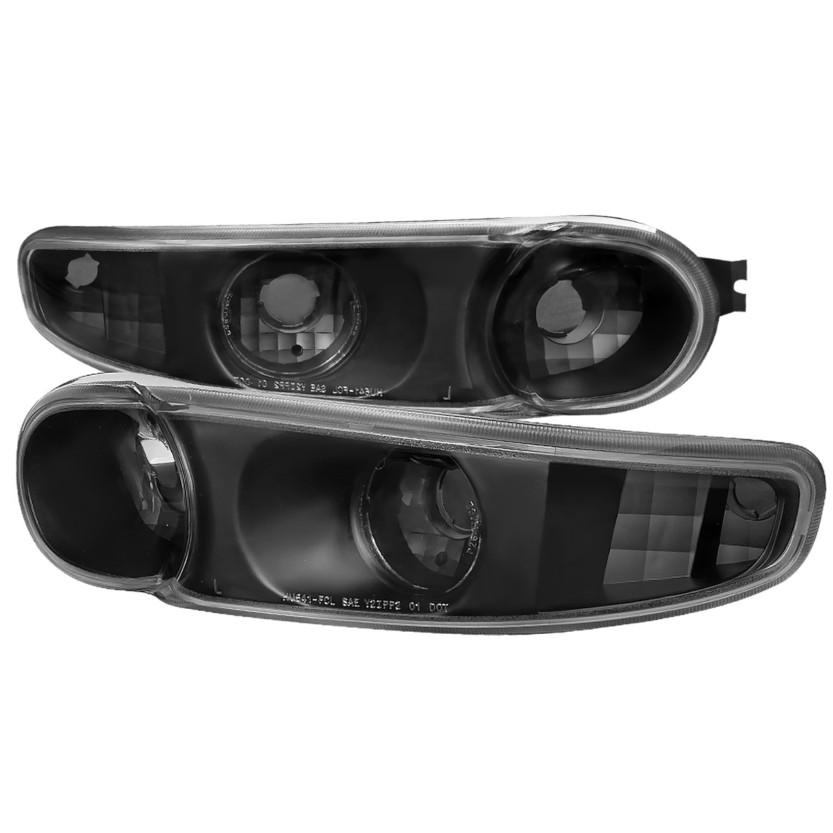 GMC Yukon Denali 2001-2006 Bumper Lights Black | A13292N5105