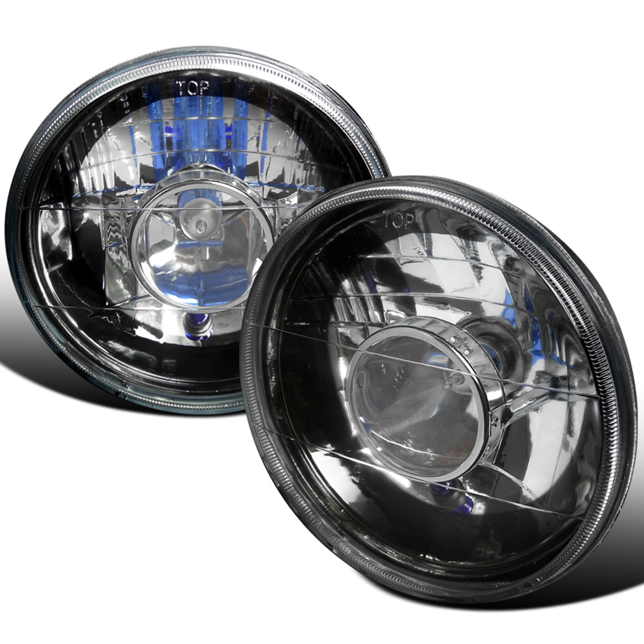 7 inch round h4 headlights