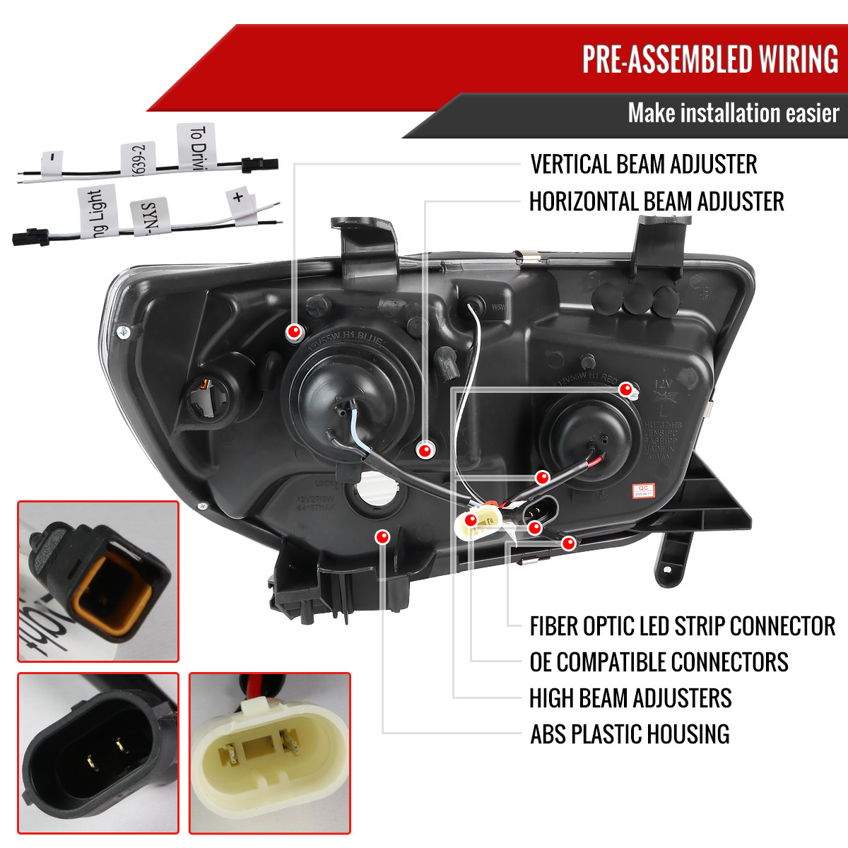 2007-2013 Toyota Tundra/ 2008-2017 Sequoia LED C-Bar Projector