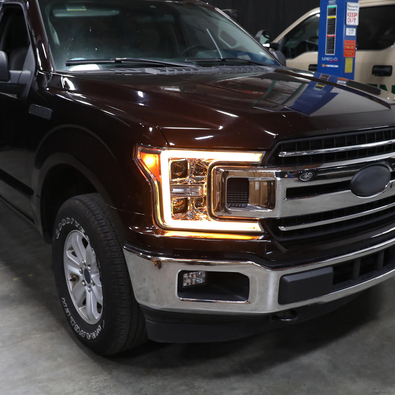 2018-2020 Ford F-150 LED C-Bar Projector Headlights w/ Switchback