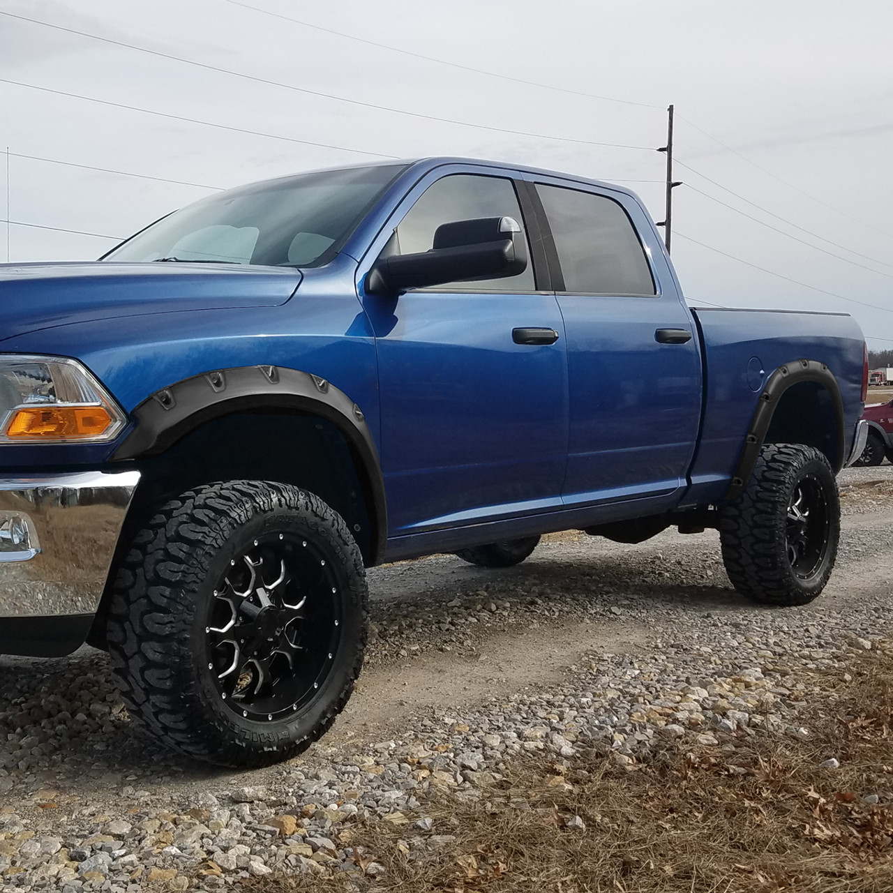 2010-2017 Dodge RAM 2500/3500 Smooth V2 Rivet Style Fender Flares - Spec-D  Tuning