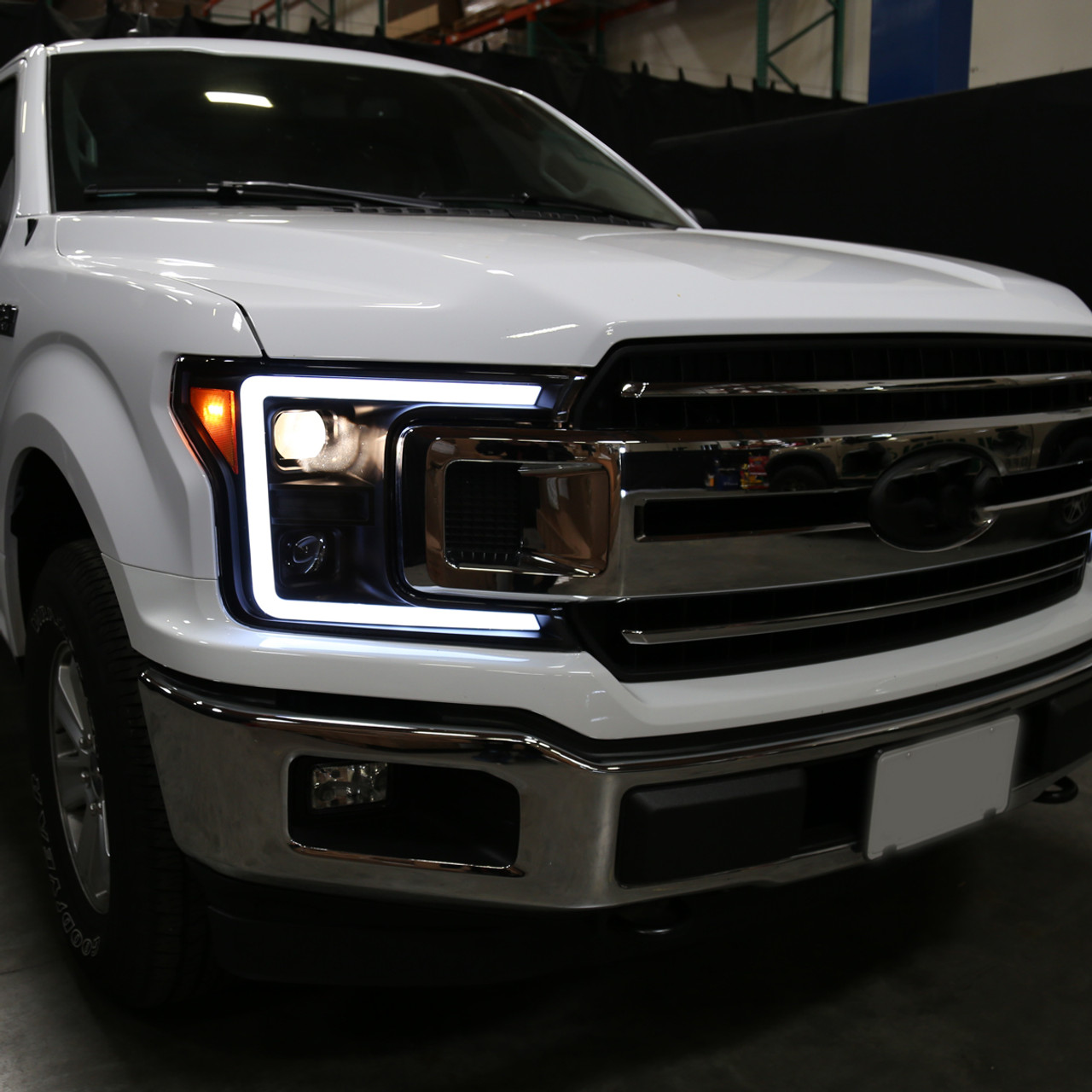 2018-2020 Ford F-150 LED C-Bar Projector Headlights w/ Switchback