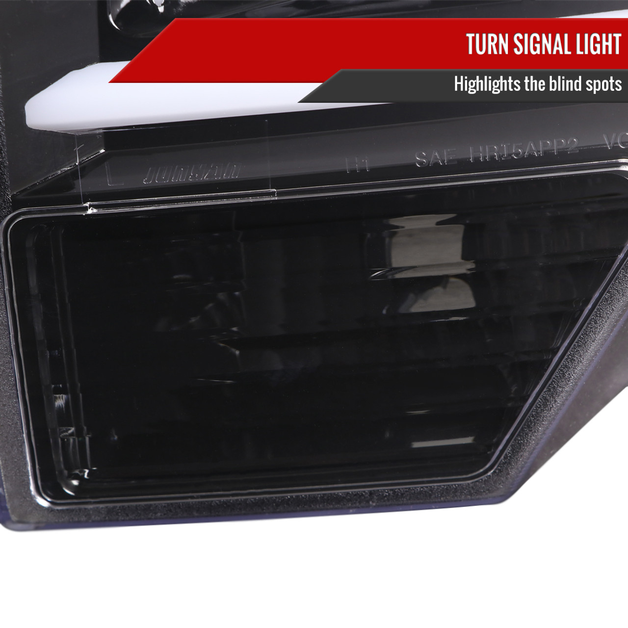 2009-2014 Ford F-150 LED C-Bar Projector Headlights (Jet Black