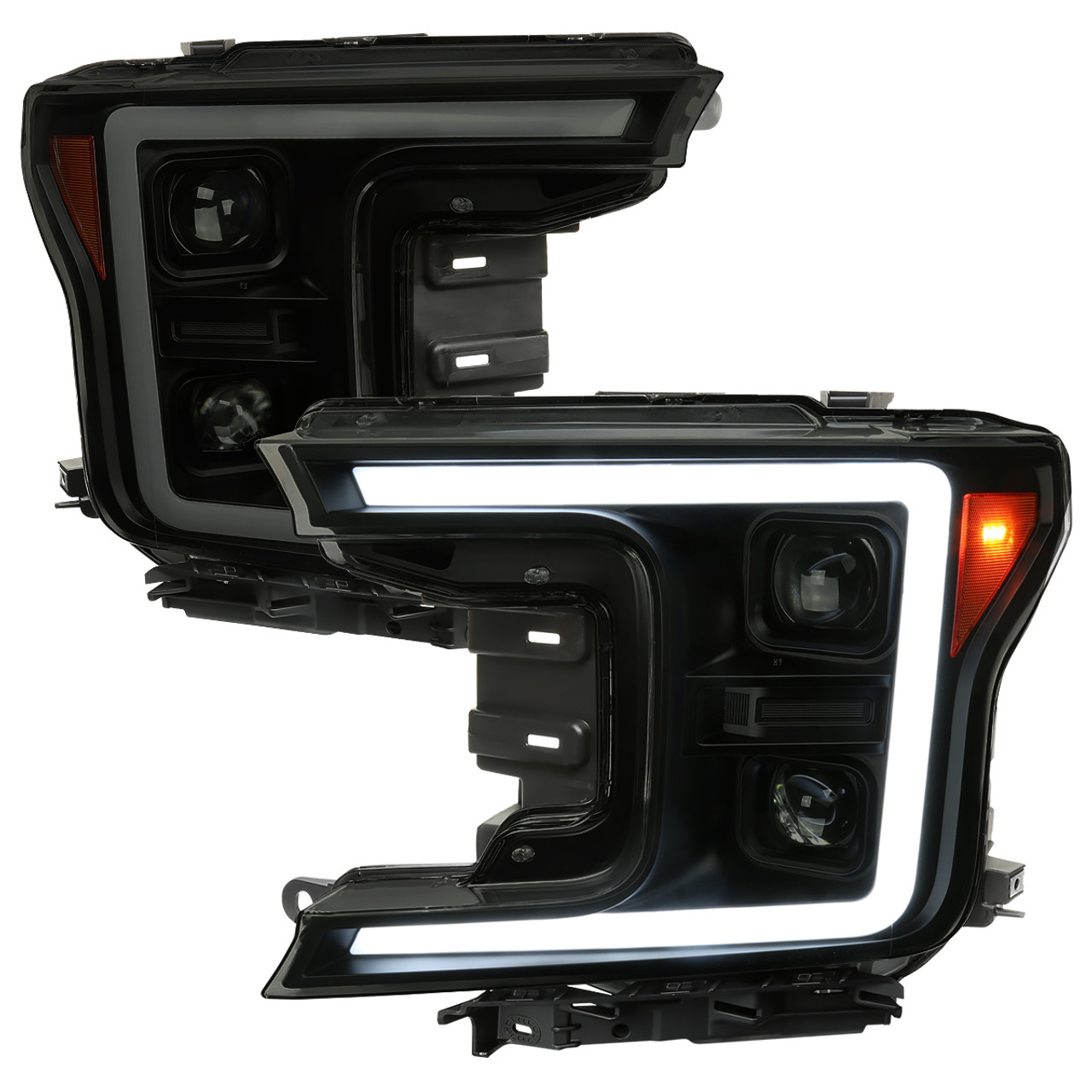 高質 IRIS SELECTIONAKKON For 2018-2020 Ford F150 LED DRL Tube Black Projector  Headlights With Sequential Turn Signal V2 Tail Light