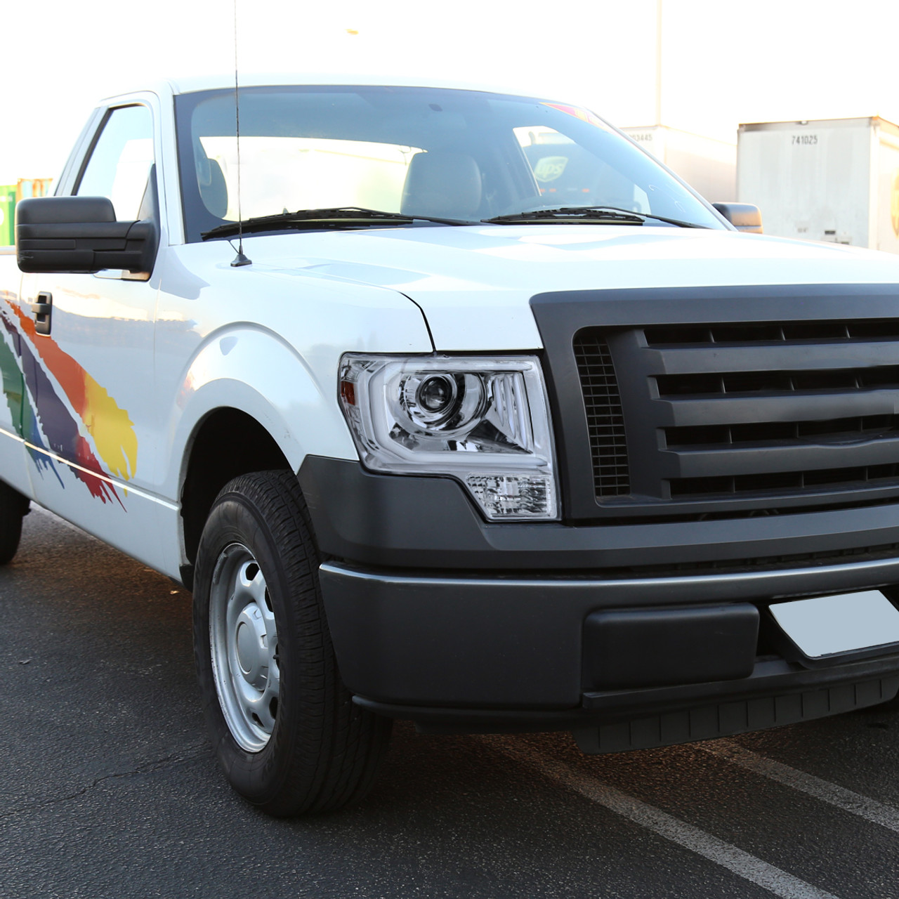 2009-2014 Ford F-150 LED C-Bar Projector Headlights (Chrome