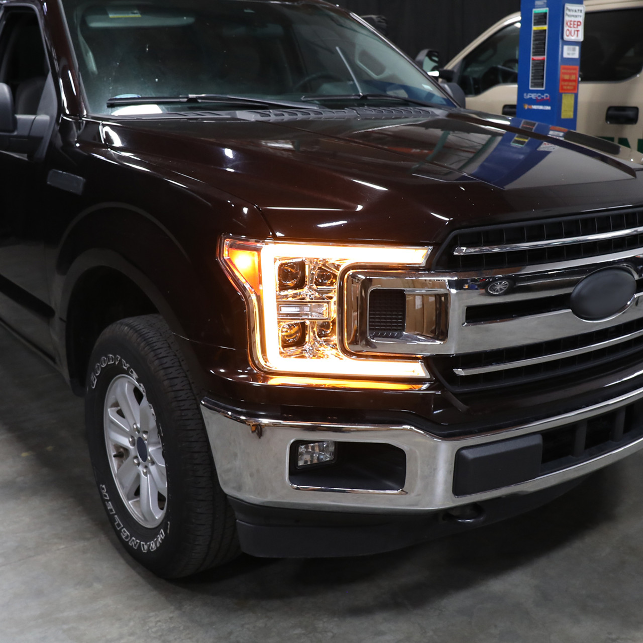 2018-2020 Ford F-150 LED C-Bar Projector Headlights w/ Switchback