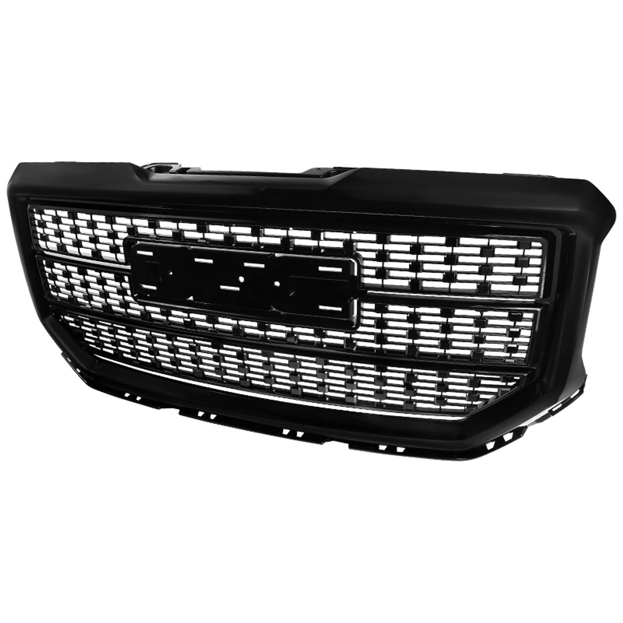 2016-2018 GMC Sierra 1500 Jet Black ABS Denali Style Grille - Spec