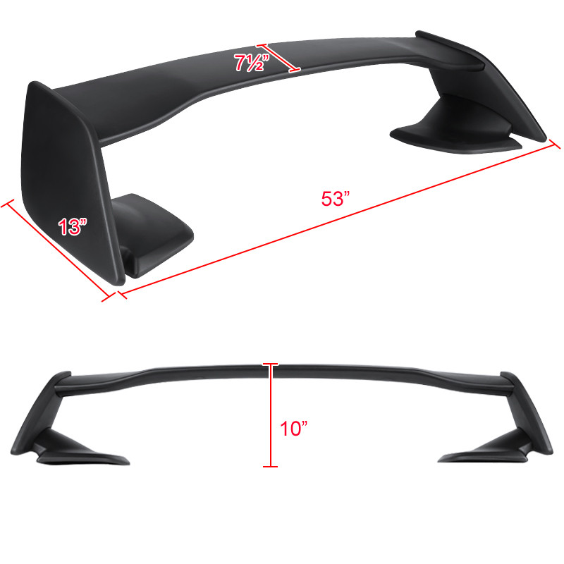 2008-2014 Subaru Impreza WRX/STI/2.5i Sedan Matte Black ABS 5PC