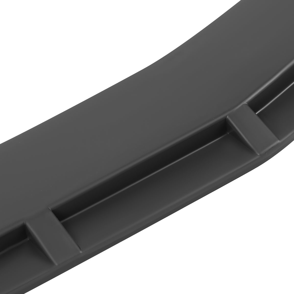 Universal Matte Black Polypropylene 3PC Front Bumper Lip Set