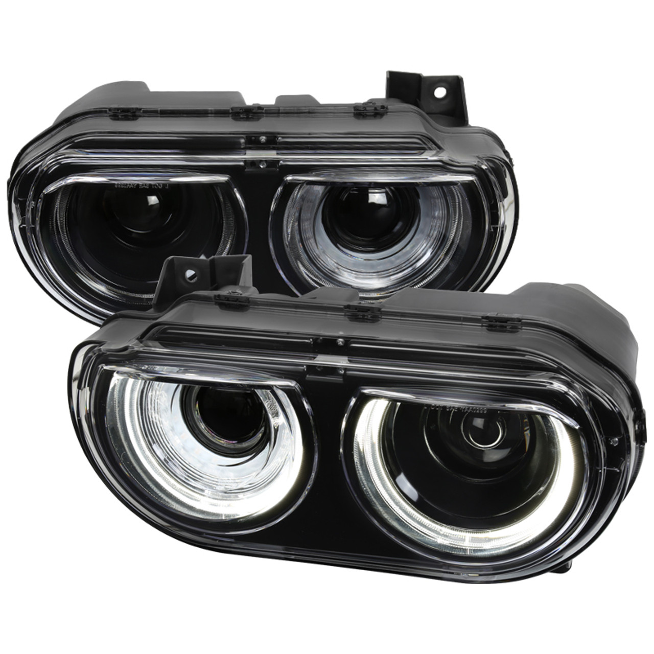 2008-2014 Dodge Challenger Dual LED Halo D2H Xenon Projector