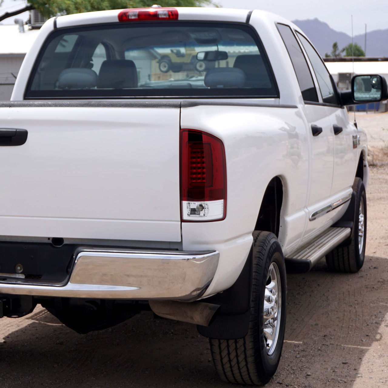 2007-2009 Dodge RAM 1500/2500/3500 LED Tail Lights (Chrome Housing