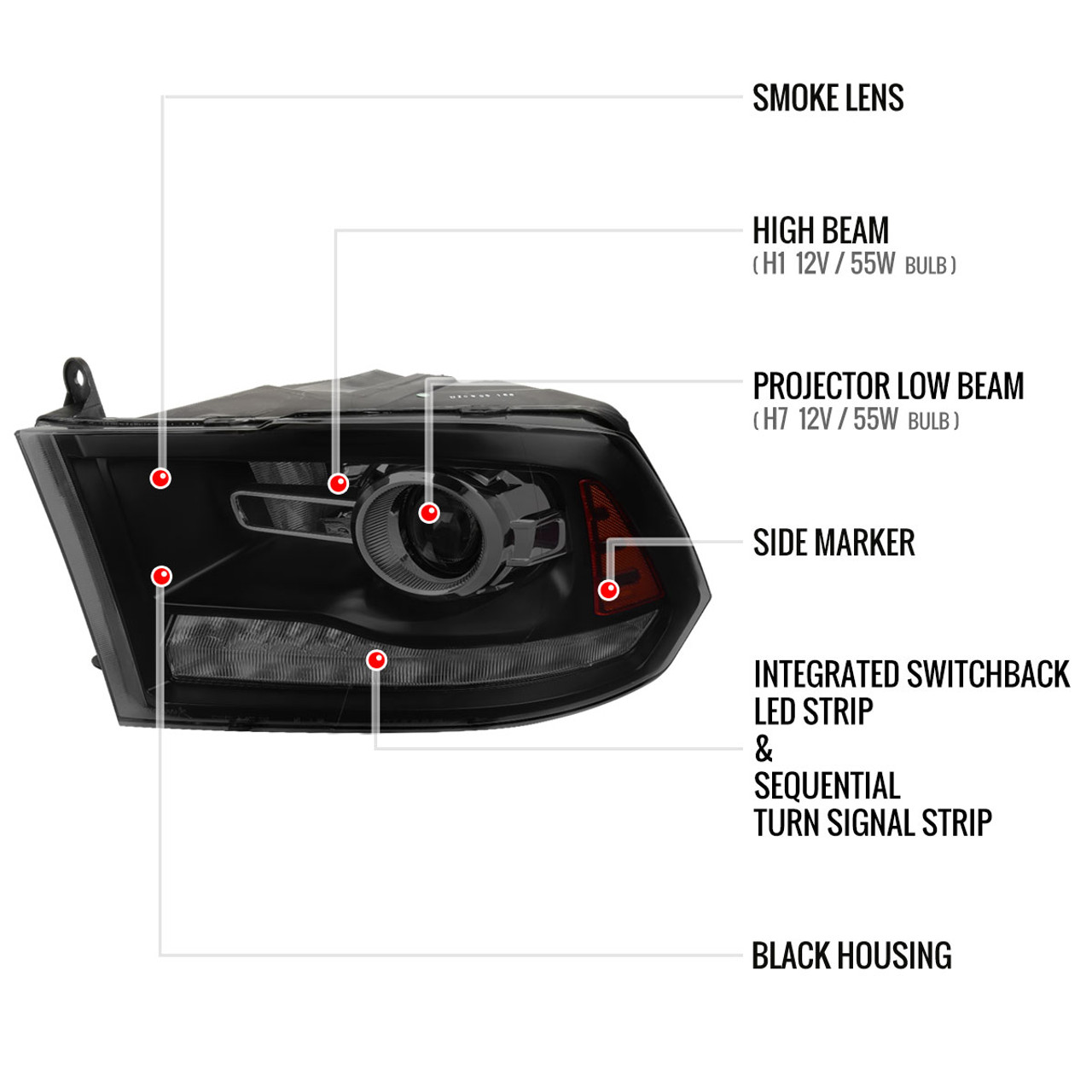 2009-2018 Dodge RAM 1500 / 2019-2021 RAM Classic / 2010-2018 RAM