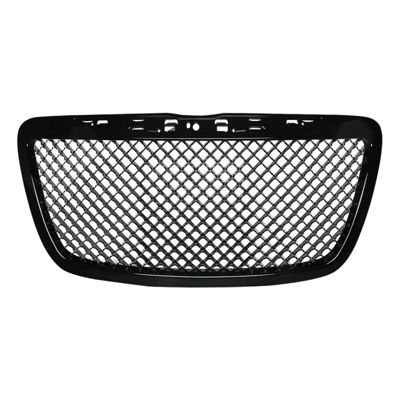 2011-2014 Chrysler 300/300C Glossy Black ABS Mesh Grille - Spec-D