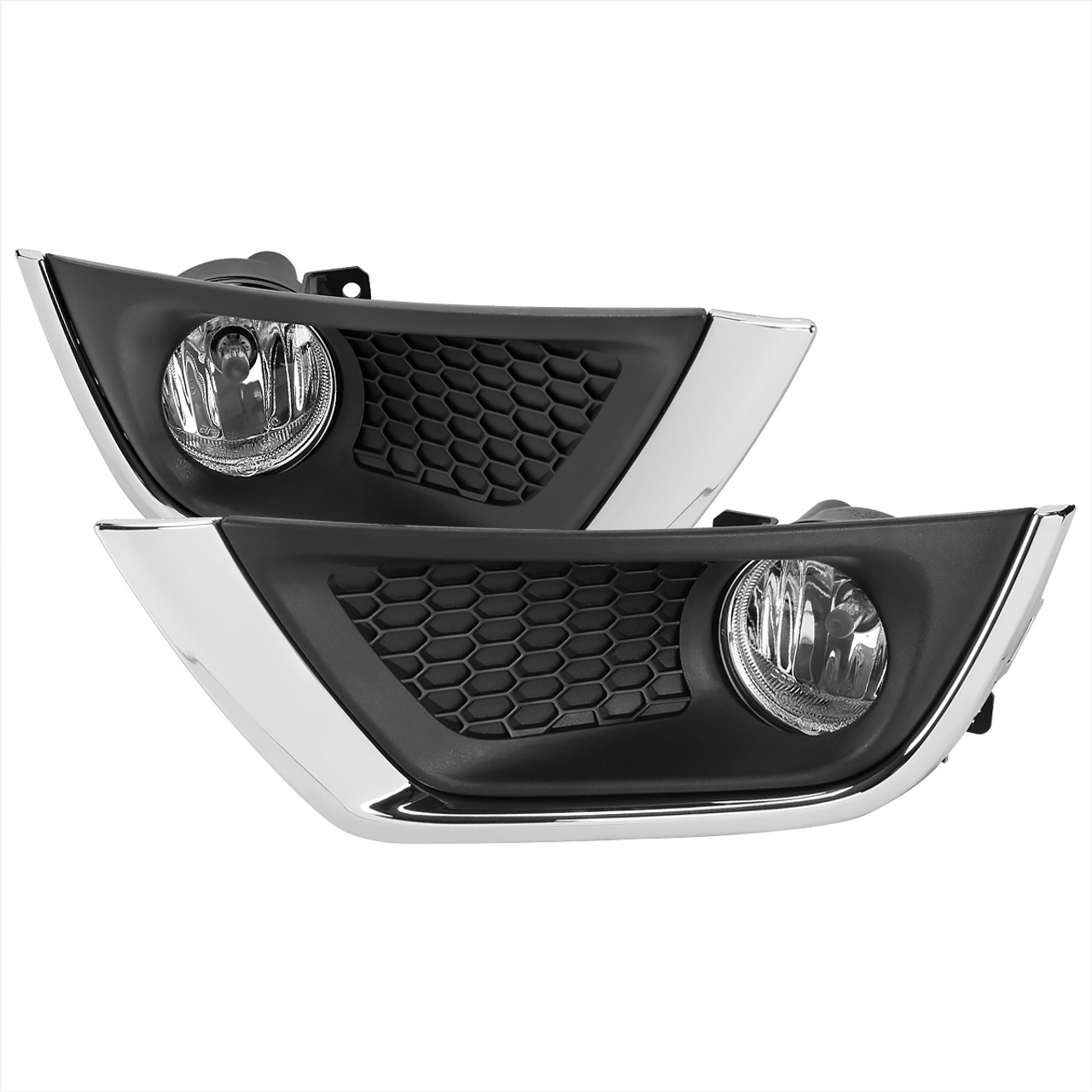 2017-2020 Jeep Compass H8 Fog Lights Kit (Chrome Housing/Clear