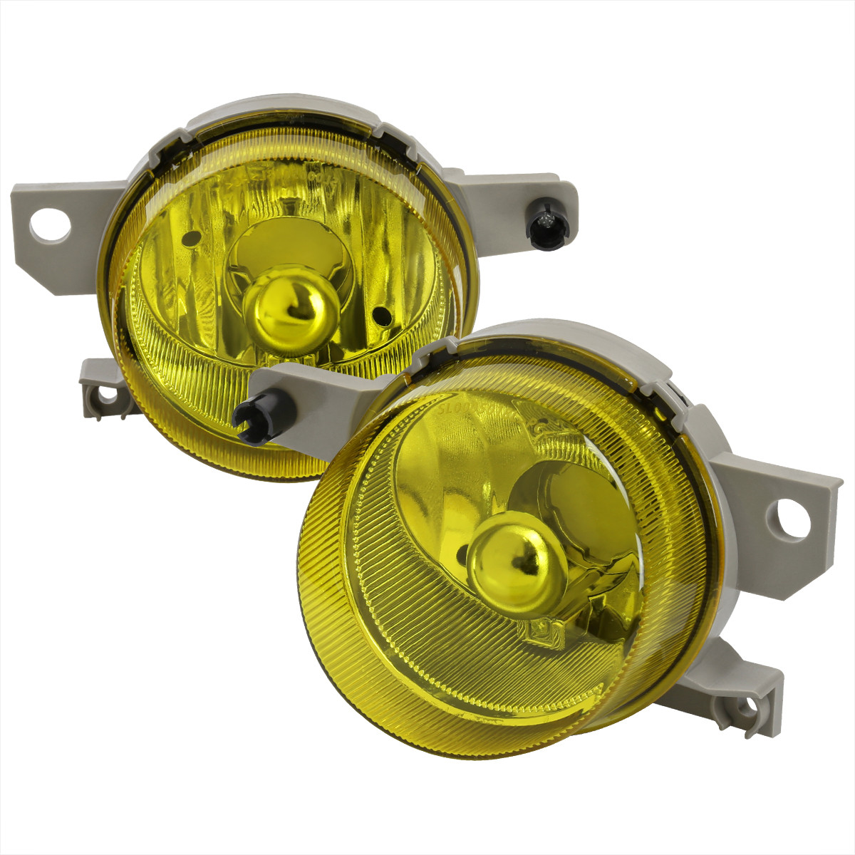 1993-1997 Honda Civic Del Sol Fog Lights (Chrome Housing/Yellow