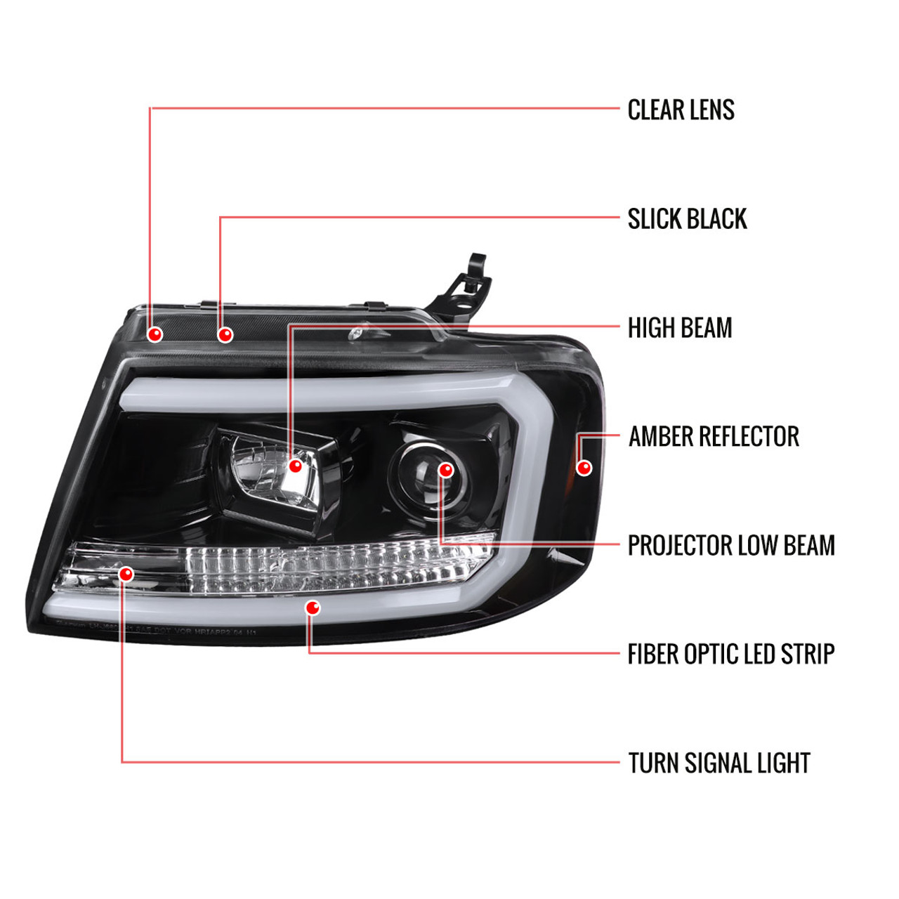 2004-2008 Ford F-150/ 2006-2008 Lincoln Mark LT LED C-Bar