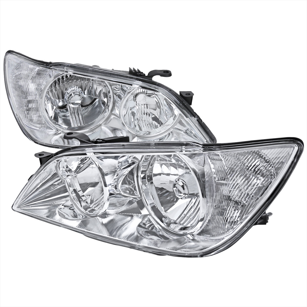 カビゴン IS300 h26 7 2001-2005 Lexus IS300 Factory Style Crystal Headlights (Chrome