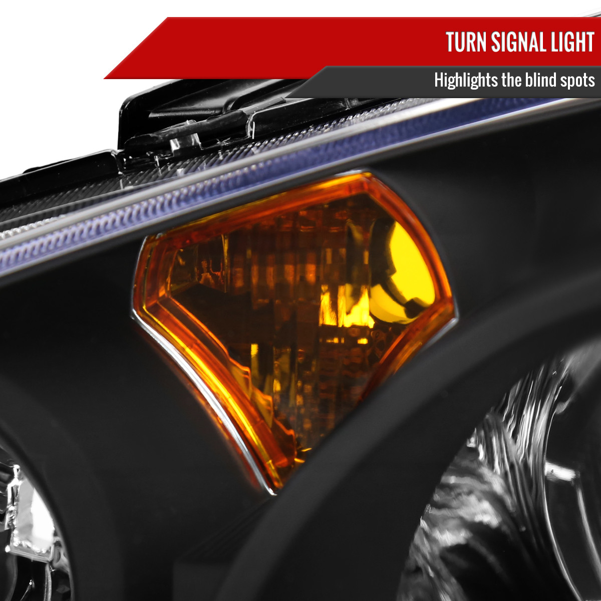 2002-2004 Acura RSX Retro Style Projector Headlights w/ Amber