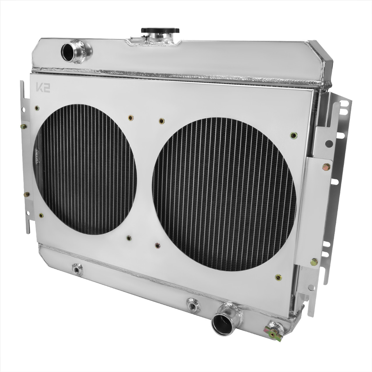 1963-1968 Chevrolet Impala/Biscayne/Caprice/Bel Air/El Camino/Chevelle 3 Row  Radiator with Dual Fan Shroud - Spec-D Tuning