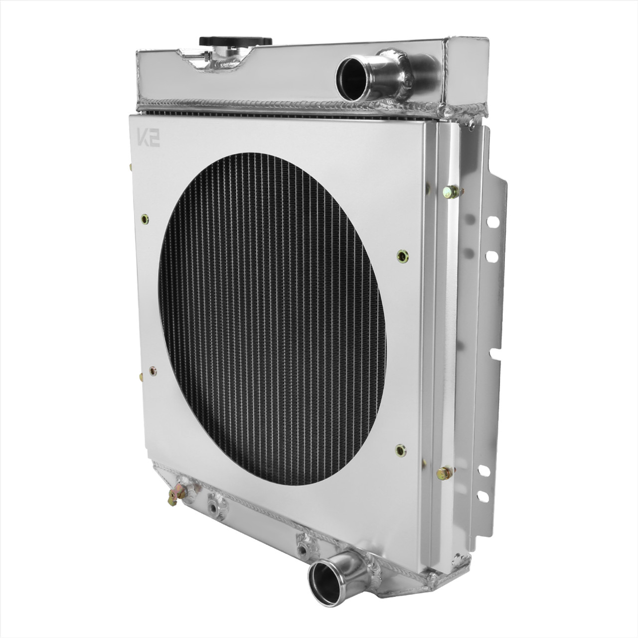 1960-1966 Ford Falcon/Mustang/Ranchero / 1960-1965 Mercury Comet 3 Row  Radiator with Fan Shroud Design - Spec-D Tuning