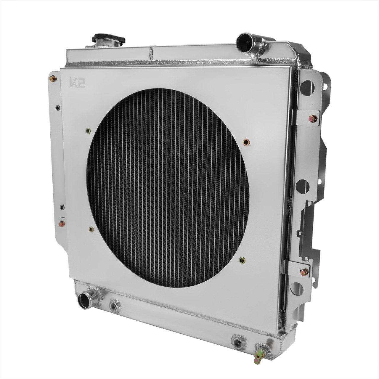 1987-2006 Jeep Wrangler TJ YJ 2.4L/4.2L 3-Row Radiator with Fan Shroud  Design - Spec-D Tuning