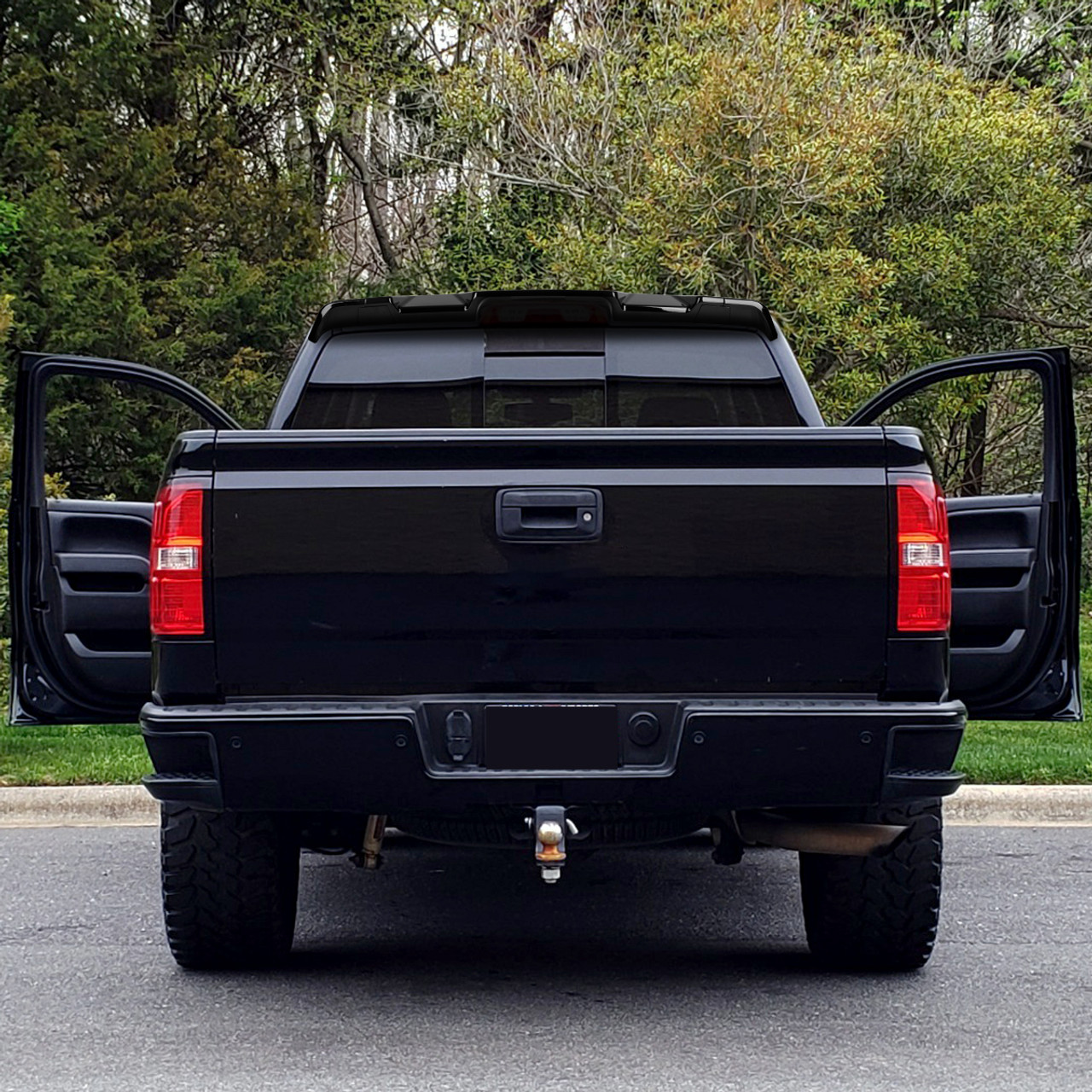 2014-2017 GMC Sierra 1500 Rear Roof Glossy Black Truck Spoiler