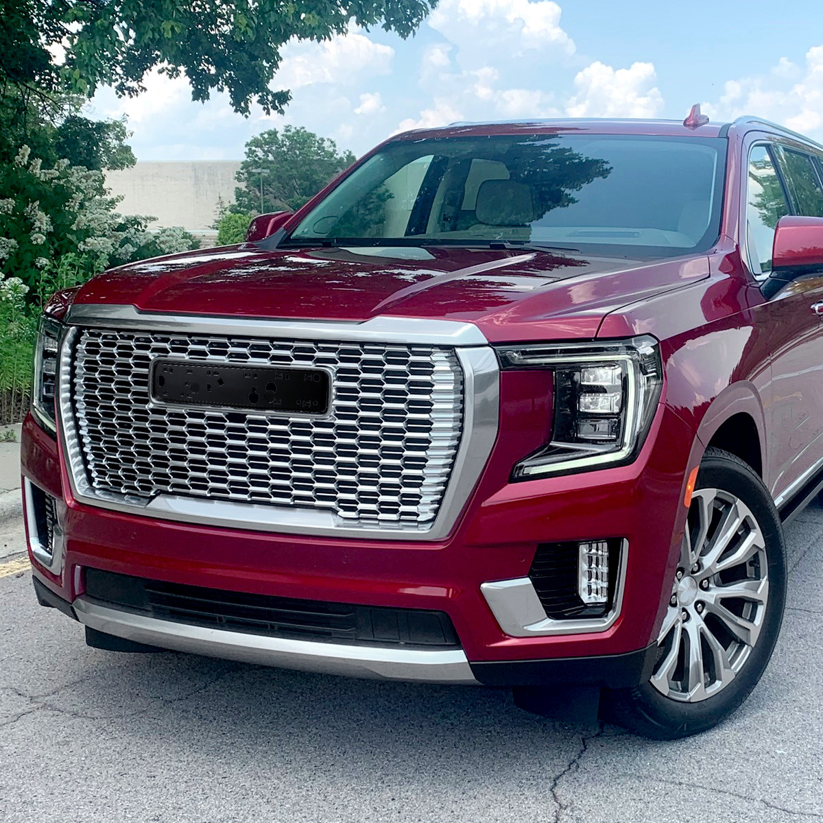 2021-2024 GMC Yukon/Yukon XL Denali Style Front Chrome Mesh Grille