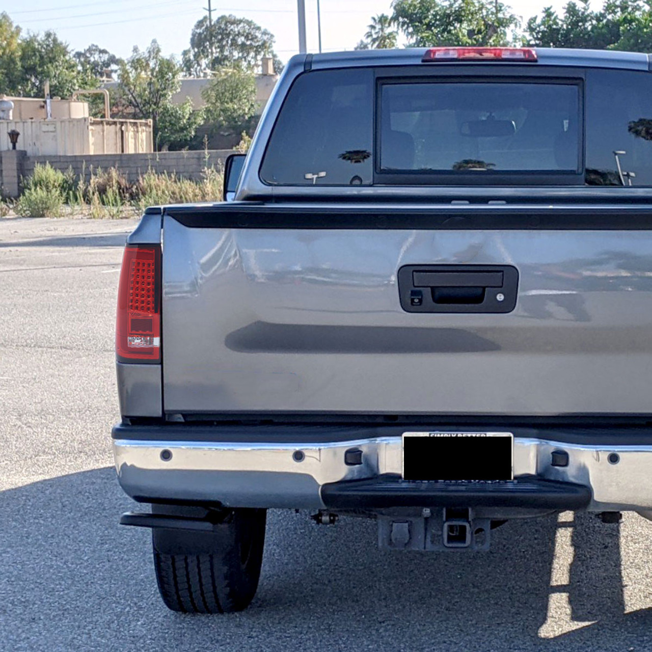 2004-2015 Nissan Titan LED Tail Lights with White LED Tube (Chrome