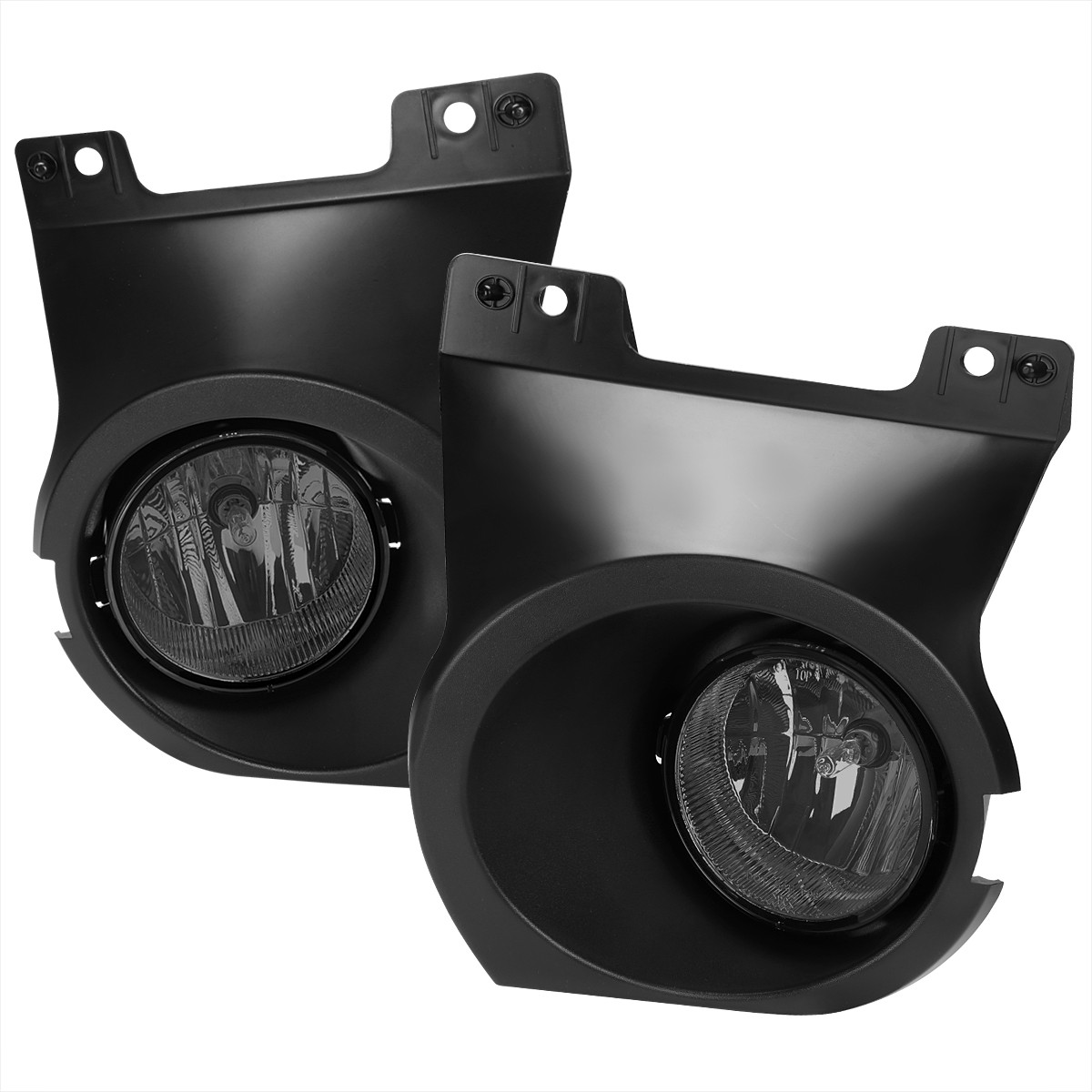 2011-2014 Ford F-150 Fog Light Bezels (Chrome Housing/Smoked Lens