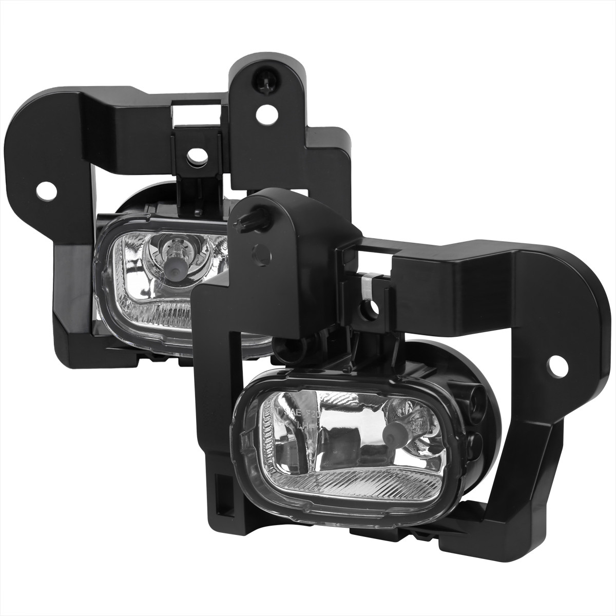 ROXX Pair Of Clear Fog Light Assemblies For 2011-2013 Nissan Rogue - Halogen With Bulbs