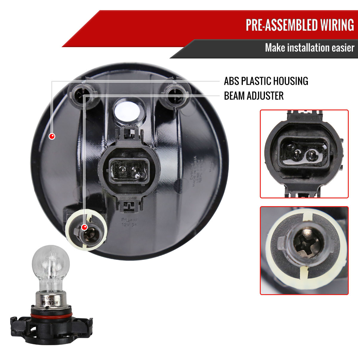 2021-2022 Chevrolet Colorado Fog Lights Kit (Chrome Housing/Clear