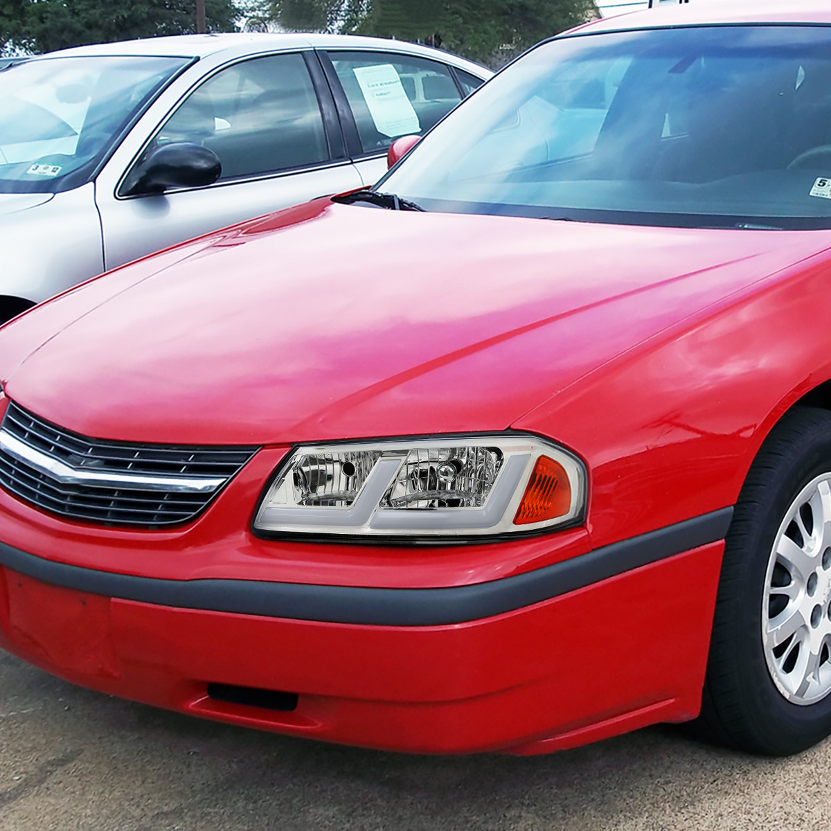 Buy 00-05 CHEVY IMPALA SMOKE HOUSING HEADLIGHT AMBER SIGNAL LIGHT ASSEMBLY SET In La Puente - Foto 5