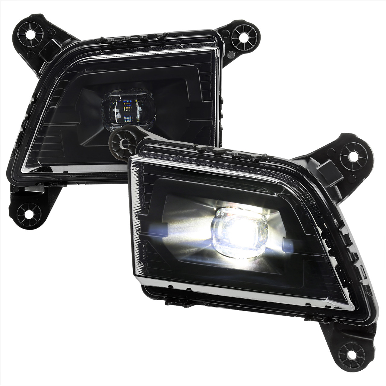 2019-2022 Chevrolet Silverado 1500 LED Fog Lights Kit (Chrome