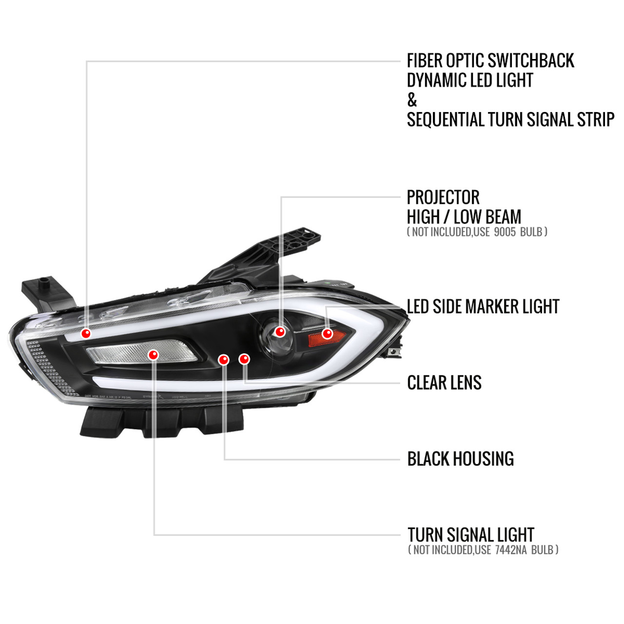 2013-2016 Dodge Dart Switchback Sequential Animated LED Bar