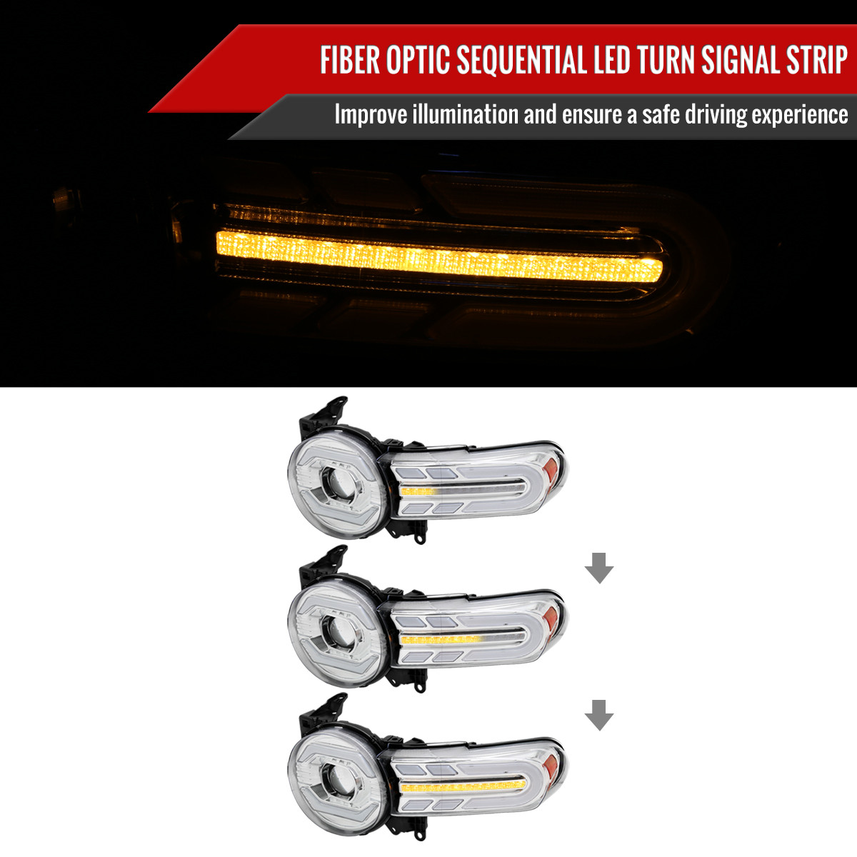 2007-2014 Toyota FJ Cruiser Switchback Sequential Turn Signal