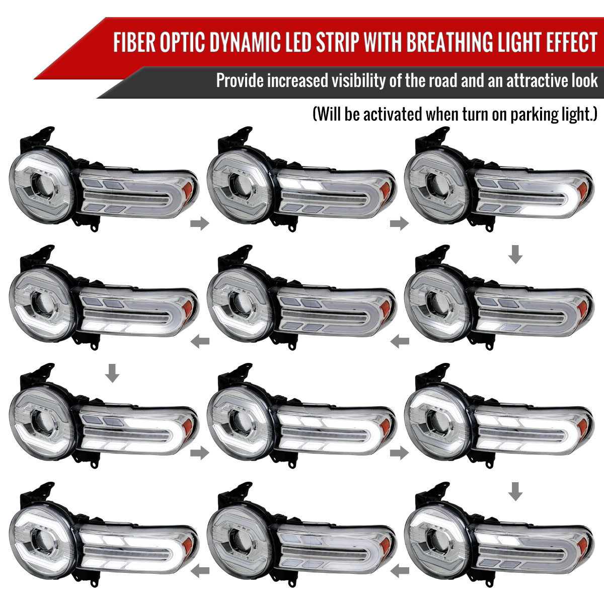 2007-2014 Toyota FJ Cruiser Switchback Sequential Turn Signal