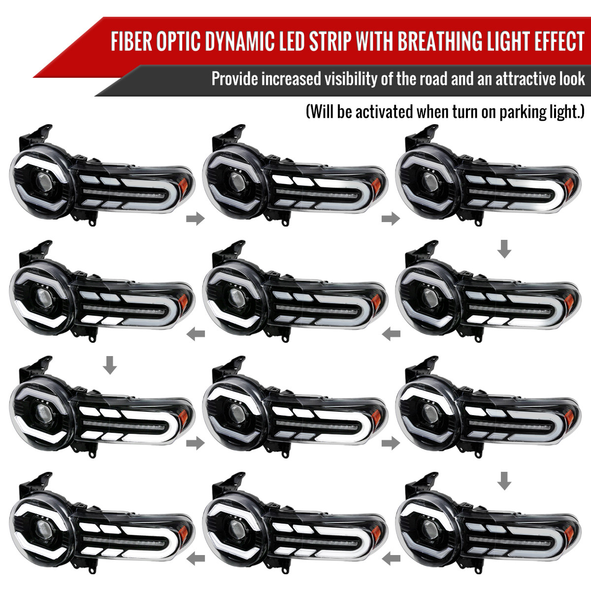 2007-2014 Toyota FJ Cruiser Switchback Sequential Turn Signal
