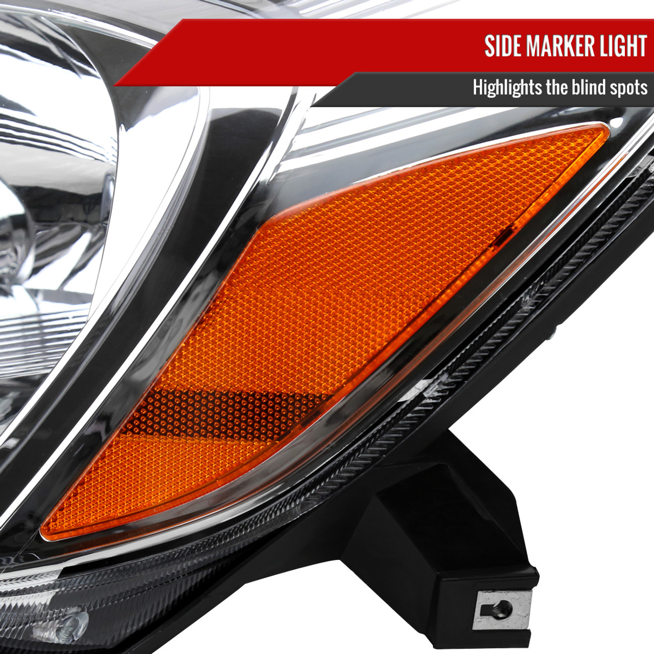 2004-2005 Toyota Sienna Factory Style Headlights w/ Amber