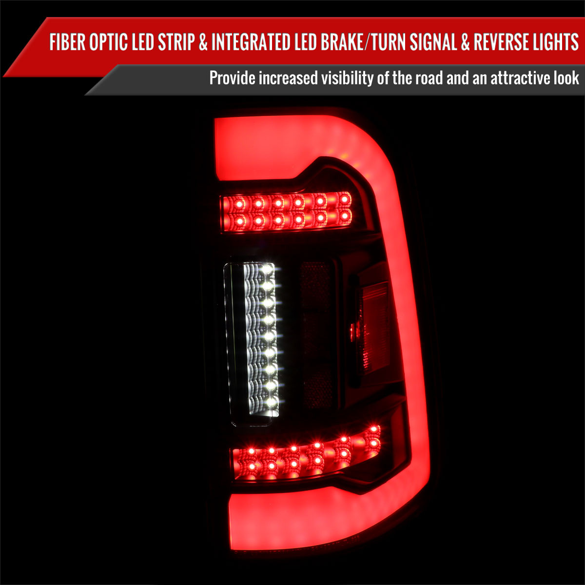 LED Tail Light Assembly For 2019-2024 Ram 1500 – Right Side – With Blind Spot Detection – Black Housing