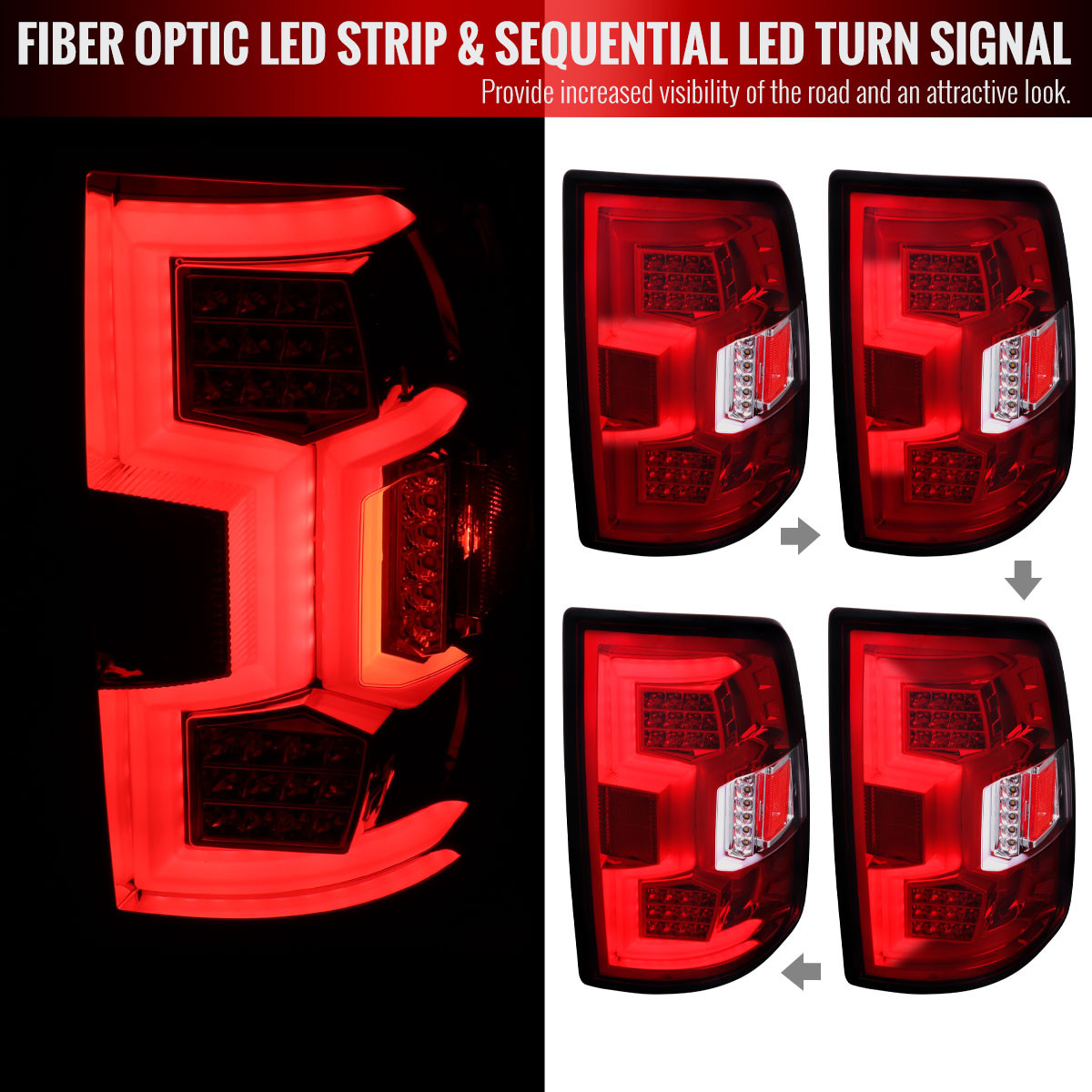 2019-2024 Dodge RAM 2500/3500 LED Sequential Signal Tail Lights