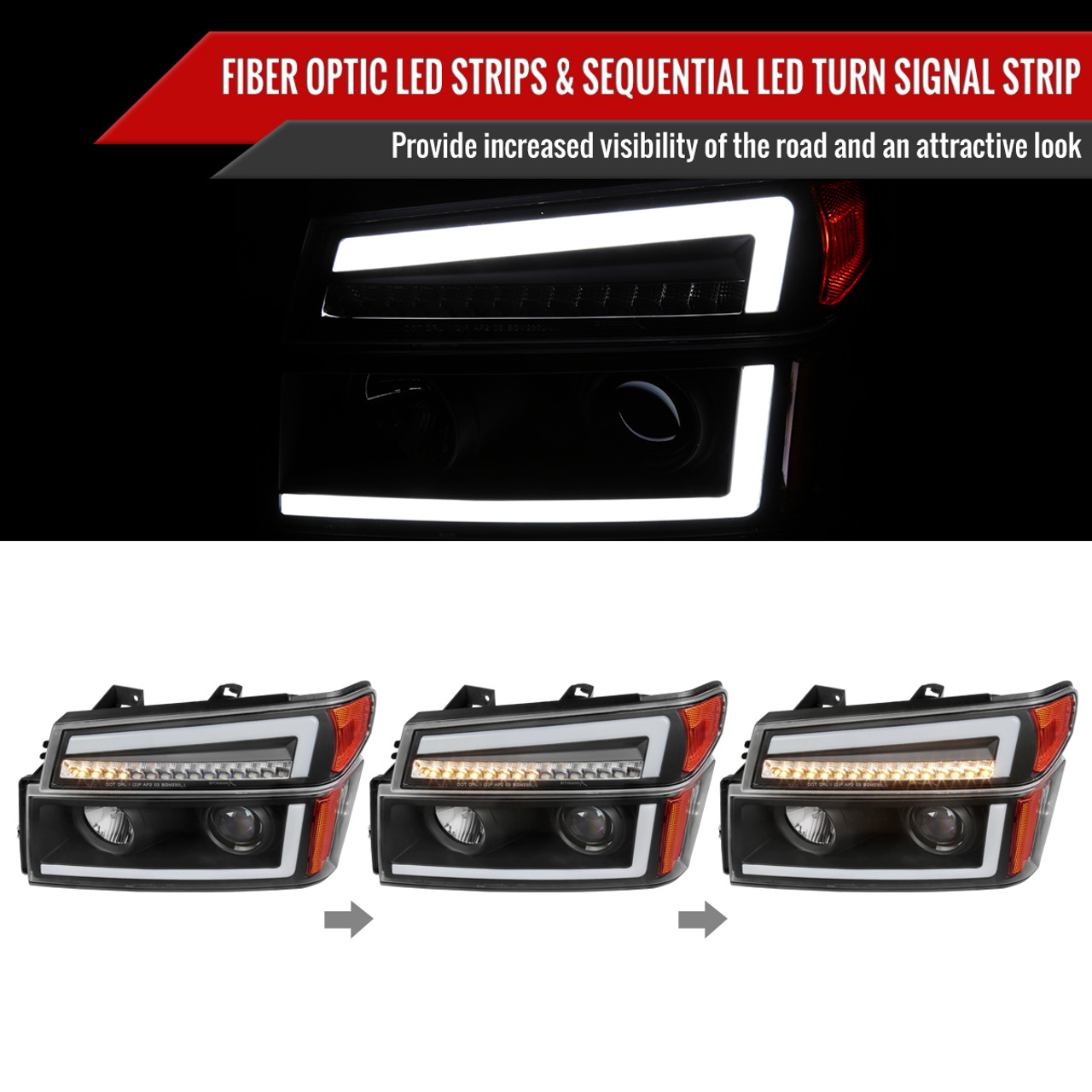 2004-2012 Chevrolet Colorado/GMC Canyon LED Sequential Turn Signal